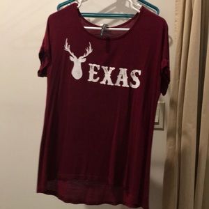Maroon Texas shirt